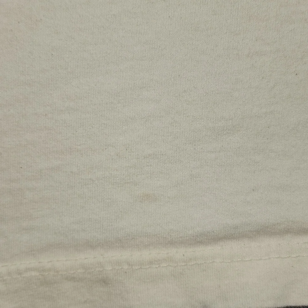 Champion T-Shirt Mens XL Off-White Good Short Sleeve Crew Neck Embroidered Patch - Picture 9 of 14